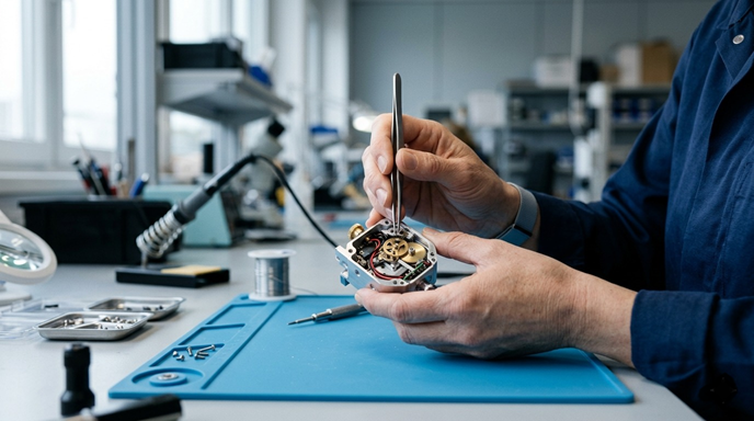 Präzise Montage und Komplettierung mechanischer und elektronischer Baugruppen — Lohnfertigung Tschechien